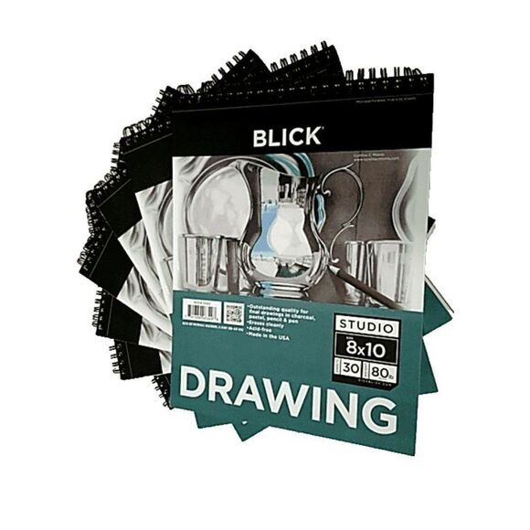 1 Blick Studio Drawing Pad - 8" x 10" 30 Sheets 80lb Drawing Spiral Bound - Art - Picture 2 of 7